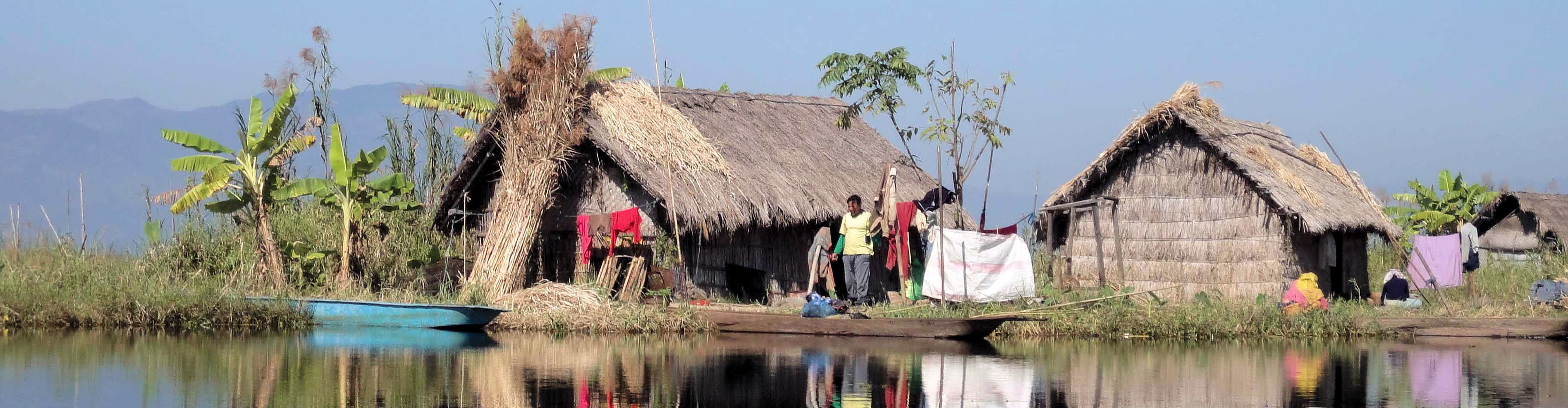 Floating Phum Huts in Loktak lake By Ritesh Kumar Wetlands