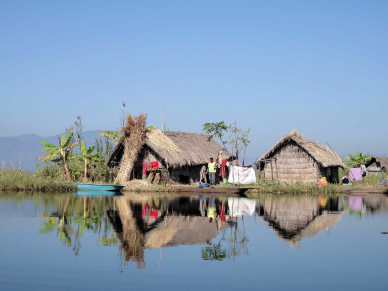 Floating Phum Huts in Loktak lake By Ritesh Kumar Wetlands