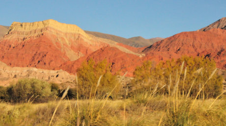 The colourful mountains of Andeas.