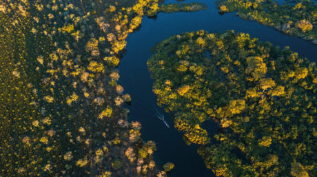 Miranda River photographed in Corumbá, Mato Grosso do Sul. Pantanal Biome. Picture made in 2017. By Leonardo